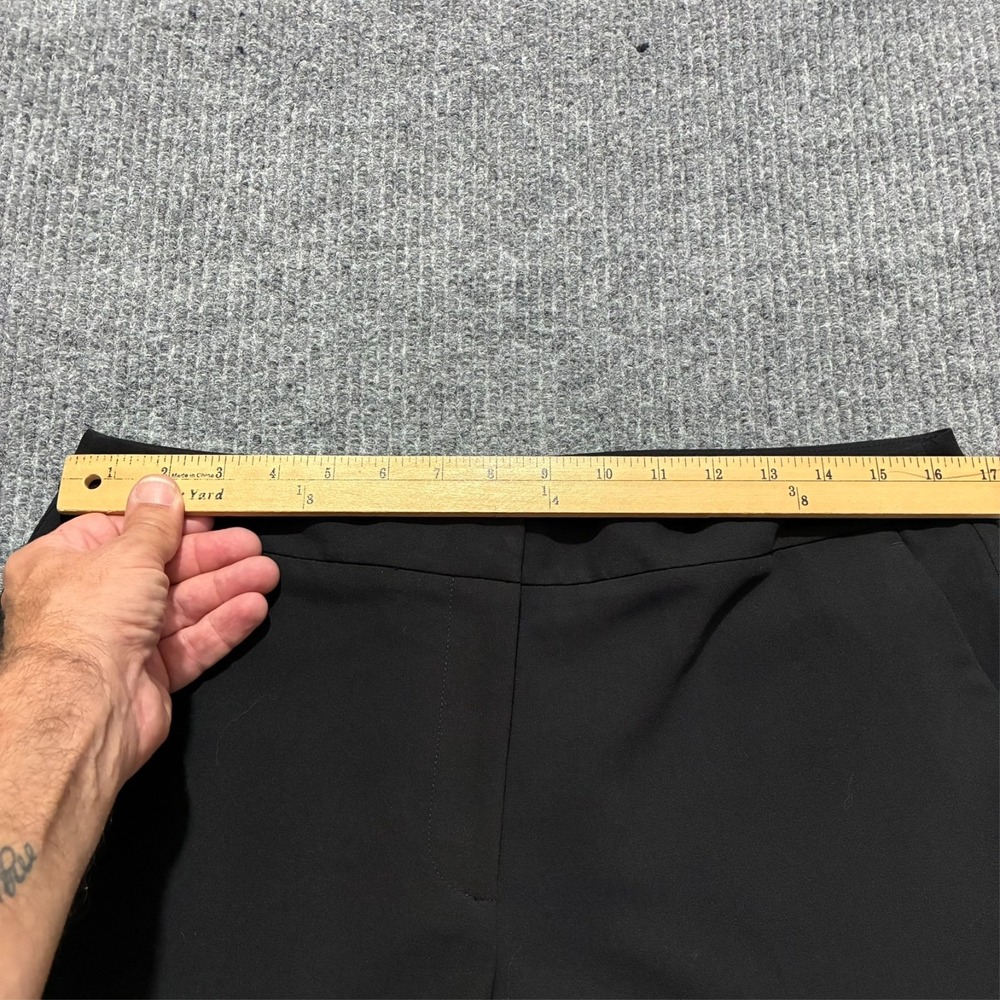 Tommy Hilfiger Womens Pants Size 10 Black Flat Front Workwear High Rise - Picture 4 of 11